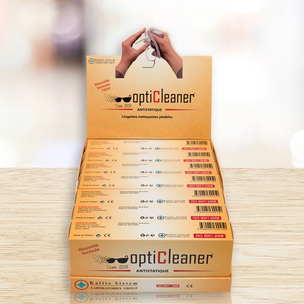 Eyeglasses Cleaning Wet Wipes 7x40