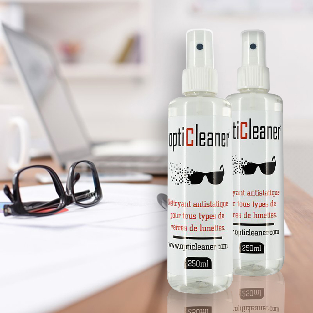 Eyeglasses Cleaning Spray 250 ml - opticleaner.com