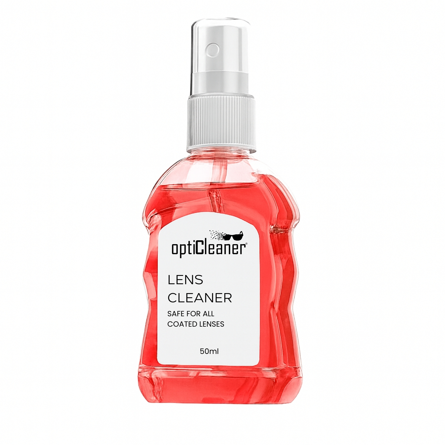 Opticleaner 50 ml Eyeglass Cleaning Red Spray (Transparent Bottle ...